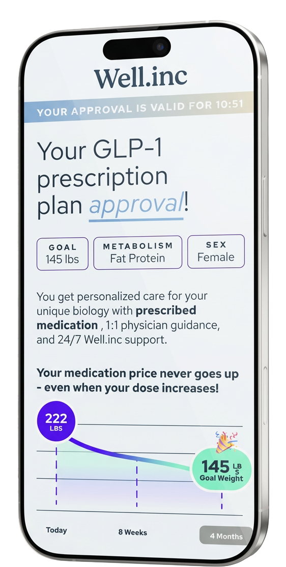 Phone with app screen